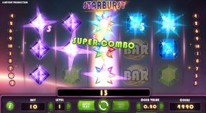Starburst slot game reel